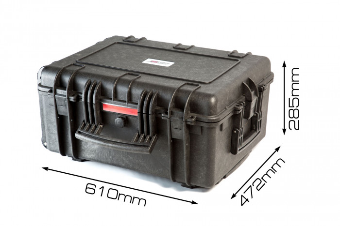 Кейс пластиковый объем 54,5л, с колесиками, внутренние размеры 540*407*248мм, IP67 (ORT544025)