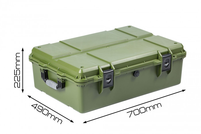 Кейс пластиковый OffRoadTeam Серия-Alps объем 50,49л, внутренние размеры 628*421*191мм, IP65